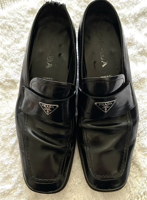 prada platform loafers men|prada pointed loafers.